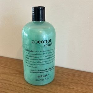 Philosophy Coconut Splash New Sealed shampoo shower gel & bubble bath